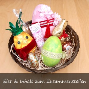 Osternest mit Extrafüllung "Wellness" und "Lindt"