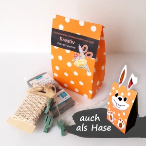 Überraschungstüte Kreativ mit einem Teil des Inhalts (Beispiel/ variiert je Tüte)