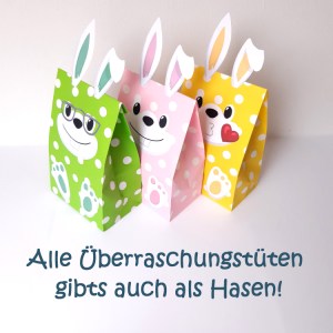 Überraschungstüten im Hasendesign